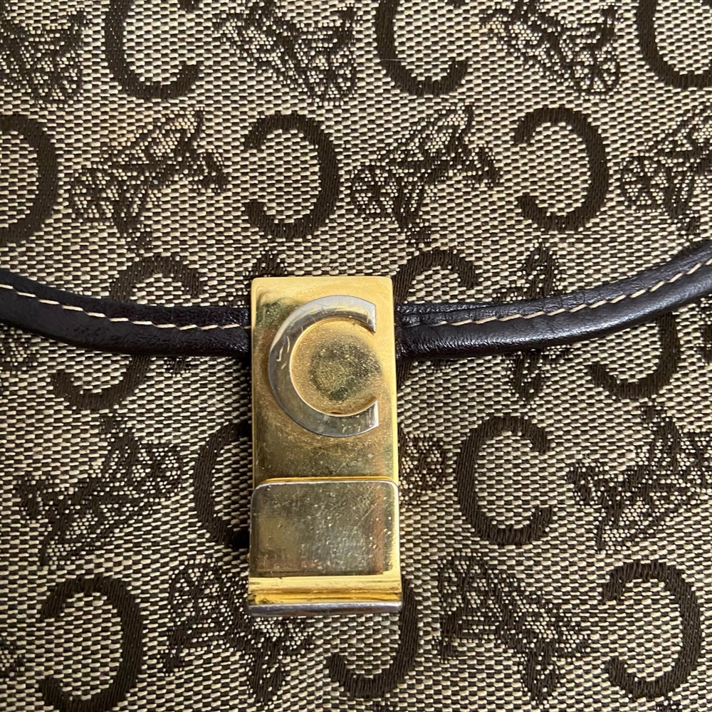 Celine Monogram Clutch in Brown and Black - Picture 2 of 12